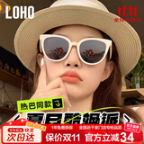 眼镜生活（LOHO）新款墨镜女2025太阳镜偏光防晒墨镜防紫外线复古圆框高级感眼镜