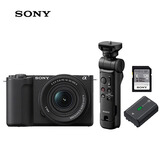 索尼（SONY）ZV-E10M2系列套装 黑色单机身+SEL1650镜头+GP-VPT3蓝牙拍摄手柄+FZ100电池+SF-E128A存储卡