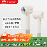 夏普【夏普小浪花】家用高速吹风机 大功率速干电吹风低噪音吹风筒等离子护发IB-RP45C-C