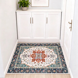 欧纶斯（Oulens）地垫脚垫卧室入户门垫浴室卫生间厕所地垫厨房客厅地毯可水洗裁剪 H-3 120cm*80cm 【床边毯丨平绒款】