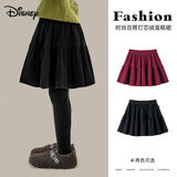 迪士尼（Disney）裙子女童半身裙秋冬款短裙儿童蛋糕裙加绒裙子灯芯绒裙TD3EQ015