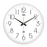 康巴丝（Compas） WIFI挂钟客厅时钟卧室钟表智能网络对时自动校时考场办公钟2716S WIFI423款-白色 33cm