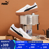 彪马（PUMA）复古增高厚底松糕鞋女子新款休闲鞋PLATFORM 365830 白-黑色-15 37