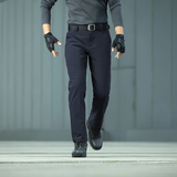 龙牙寒锋战术软壳长裤加强版男士秋冬通勤弹力户外防风寒保暖裤 深渊蓝(修身加强版) 175/90B(高175重161-180）