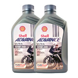 壳牌U能量爱德王子全合成欧洲原装进口踏板跨骑摩托机油10w40 10W40 1L*2