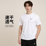 耐克NIKE 春夏男短袖T恤 速干透气 运动休闲 DV9816-100白L