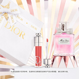 迪奥DIOR花漾丰唇礼盒套装(淡香水50ml+丰唇蜜018) 生日礼物送女生