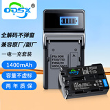 奥德盛（ODSX） 索尼 A65 A58 A350 SLT-A77 SLT-A65 A550 A99 摄像机 电池充电器套装 (一电一充)  NP-FM500H