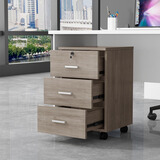 奥林欧风 文件柜 办公室桌下收纳柜矮柜带锁资料柜带滑轨简易办公柜小柜子