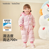 巴拉巴拉童装婴儿羽绒服连体衣2025宝宝冬装加厚哈衣爬服萌趣208425120214
