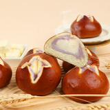 鲜京采芋泥乳酪碱水球面包480g