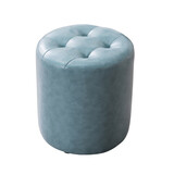 孜度 皮凳子沙发凳客厅换鞋凳欧式皮墩沙发凳客厅矮凳家用换鞋凳圆凳