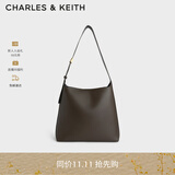 CHARLES&KEITH大容量通勤子母单肩包托特包包女包生日礼物CK2-40270966-1 Dark Moss深苔绿色 L
