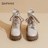 达芙妮雪地靴女2025新款东北加绒加厚马丁靴保暖棉鞋女外穿冬季女鞋