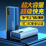 科诺克【国家3C认证可上飞机高铁】电源超级快充3c充电宝移动电源超大容量适用于小米华为苹果20000毫安 神秘黑|超级快充|提速999% 国标【3C认证】20000M可上飞机高铁