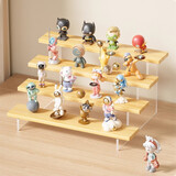 范爷家亚克力4层盲盒收纳盒泡泡玛特拉布布桌面置物架手办公仔展示架