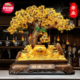 聚善缘貔貅招财聚宝盆摆件客厅酒柜发财树聚财装饰品店铺收银台开业礼物 【京仓速发】大号财源广进沙金对貔貅礼盒装