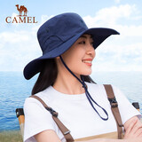 骆驼（CAMEL）渔夫帽男女夏季薄款大头围防晒遮阳太阳帽子大帽檐遮脸大沿帽