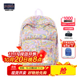 JANSPORT杰斯伯书包轻便双肩包男女旅行包简约背包电脑包学生校园 4QUEGU5蘑菇仙境-隔层+侧袋