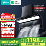 云米抽油烟机24风量顶侧双吸super家用烟机 以旧换新家电 CXW-260-VK715A 【天幕LED灯】24爆炒风量