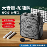凌联小蜜蜂扩音器教师专用头戴式麦克风上课用讲课教学扩音机小喇叭扬声器大音量户外话筒便携式 【典雅黑】送头戴麦丨送腰带绳 送有线麦+腰带+充电线