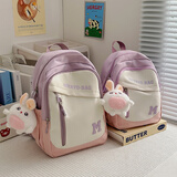 IROYA春游小背包研学轻便旅游包儿童户外出游双肩包女童小学初中生书包 紫色大号（不带挂件）