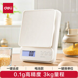 得力（deli）电子秤厨房家用烘焙克秤小型高精度克数称重食物秤