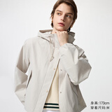 优衣库女装休闲连帽短外套/时尚百搭25秋冬新款479229 31 米色 M