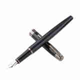 毕加索 毕加索 PS-920 费帝奇复古系列铱金钢笔 财务笔 学生书写练字办公送礼男女钢笔礼盒装 耀黑 0.38mm