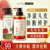 发之食谱无花果控油洗发露280ml+苹果生姜洗发水280ml去屑无硅油