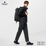 优衣库合作款男装高弹力运动长裤防紫外线休闲裤轻薄常规款480412 09 黑色 L