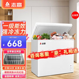 志高（CHIGO）小冰柜家用小型冷冻冷藏保鲜囤货冷柜商用速冻卧式一级能效母婴母乳小冰箱 【一级能效】228L（精致家用） 228L