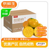 京鲜生阳丰脆柿甜柿 净重4.5斤 单果80g+生鲜水果源头直发