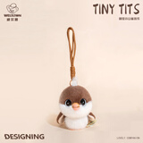 威尔通（WELTSTON）毛绒玩具小鸟钥匙扣公仔玩偶布娃娃生日圣诞节礼物 山雀书包挂件