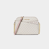 MICHAEL KORS奢侈品JET SET TRAVEL女士单肩斜挎包35F1GTVC6B送女友 粉白 均码