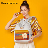 Mr.ace Homme吃货系列 设计感小众双肩包女大学生书包可爱百搭旅行背包男