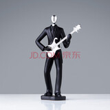 裕谷 北欧运动人物摆件工艺品客厅电视柜酒柜玄关办公室装饰道具摆设 弹吉他