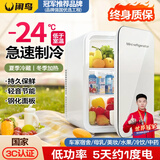 闲鸟（XIANNIAO）车载冰箱小型迷你小冰箱车家两用宿舍家用办公室母乳便携制冷藏箱 单核标准款-冷藏加热 车家两用 8L mini可冷冻制冷制热出租房屋冰柜