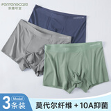 芬腾可安（FENTENGCARE）男士内裤莫代尔高端冰丝裸感抗菌无痕青少年速干裤头平角裤衩男YR