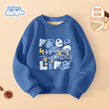 班尼路（Baleno）男童加绒卫衣冬装大童保暖上衣套头外套儿童冬季加厚休闲大童装