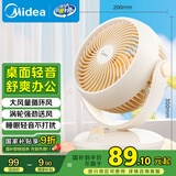 美的（Midea）【小型风扇】轻音台式桌面空气循环扇家用柔风电风扇宿舍办公迷你台扇落地扇空调伴侣 GAF18AD