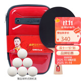 红双喜DHS狂飚乒乓球拍金牌系列马龙GM03专业级明星兵乓球成品拍横拍1只
