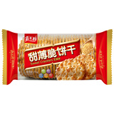 嘉士利葱油薄脆咸味饼干早餐饱腹办公室下午茶葱香小吃休闲零食 215g红枣味甜薄脆*2