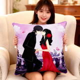 老街缘结婚情侣2025新款自己手工十字绣抱枕线绣枕头枕套枕头套客厅卧室 浪漫爱情二【只绣人】 (2个枕套+2个枕芯)46*46厘米