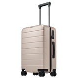 【95成新】米家小米行李箱20英寸拉杆箱小型可登机箱PC旅行箱男女密码皮箱子米色  