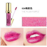玖维娅（Jiuvia）死亡芭比粉口红唇彩亮晶晶闪亮亮片唇釉玫紫色唇蜜 02梅紫色