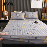 雅鹿床笠单件床罩1.8x2米加厚席梦思夹棉床单床垫套防尘罩防滑保护套 闪亮星星【加厚夹棉四季款】 180*200cm【单床笠】