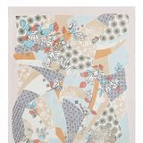 万事利真丝丝巾女桑蚕丝围巾披肩七夕礼物送妈妈生日礼88cm大方巾星语 锦绣风雅粉色