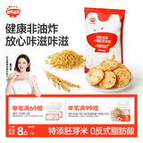 秋田满满肉松胚芽小圆米饼 儿童零食磨牙饼干非油炸43g 享婴儿宝宝零食谱