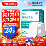 永福康医用护理垫XXL10片 尺寸80*120cm婴儿孕产妇床垫老人一次性隔尿垫